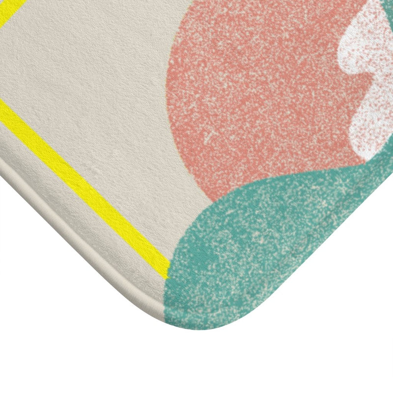 Load image into Gallery viewer, Landscape with Yellow Stripes Bath Mat Home Accents
