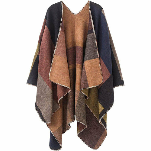 Load image into Gallery viewer, Shawl Wraps Sweater Poncho Cape Coat Christmas Gifts for Women
