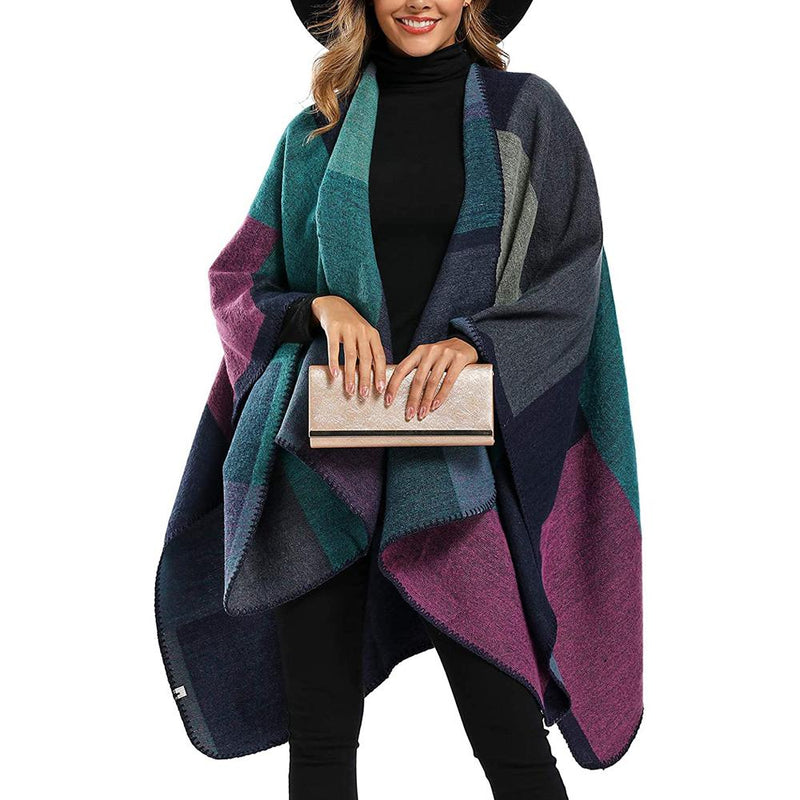 Load image into Gallery viewer, Shawl Wraps Sweater Poncho Cape Coat Christmas Gifts for Women
