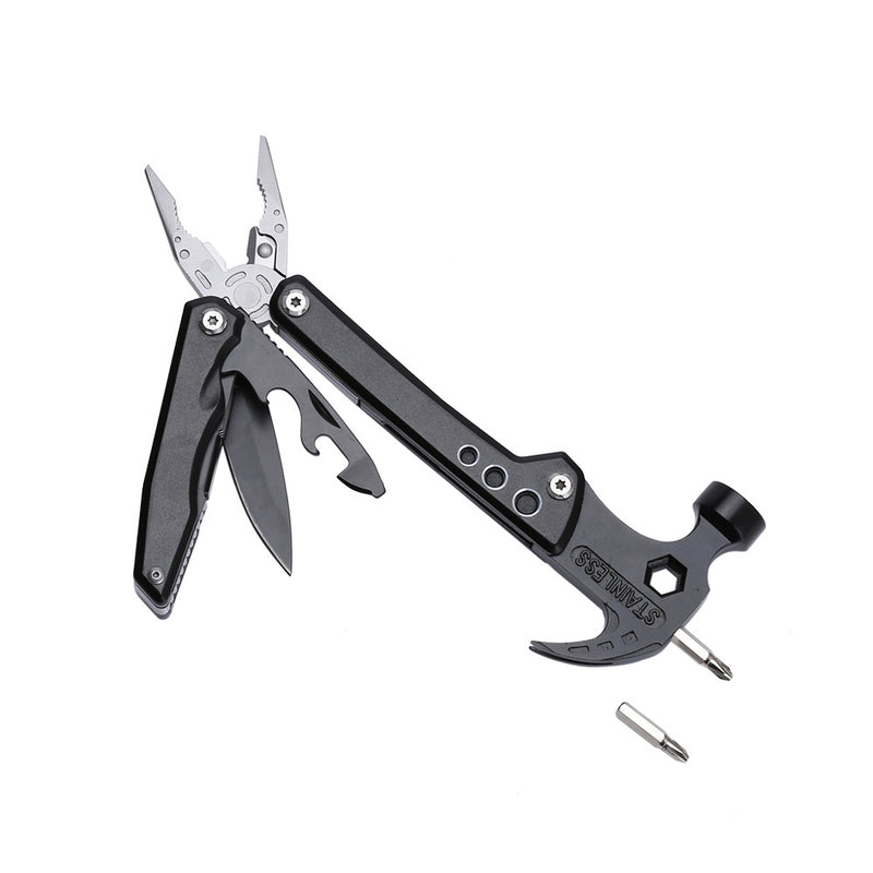 Load image into Gallery viewer, Manufacturers supply multi-functional claw hammer pliers 022 outdoor camping multi-purpose folding car portable emergency tool
