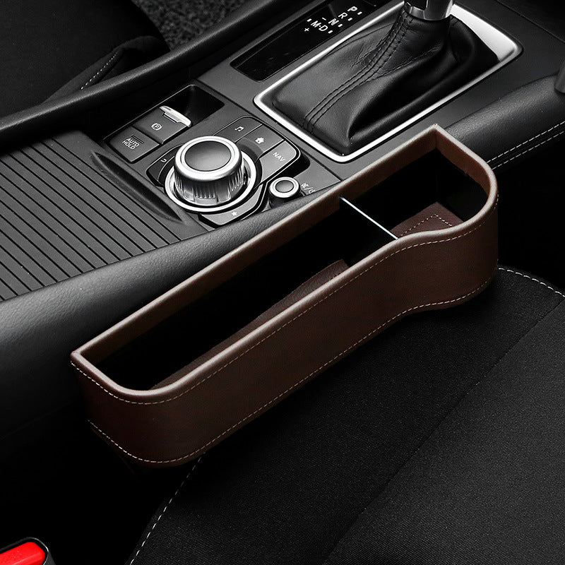 Load image into Gallery viewer, Storage Box Car Organizer Seat Gap PU Case Pocket Car Seat Side Slit for Wallet Phone Coins Cigarette Keys Cards For Universal
