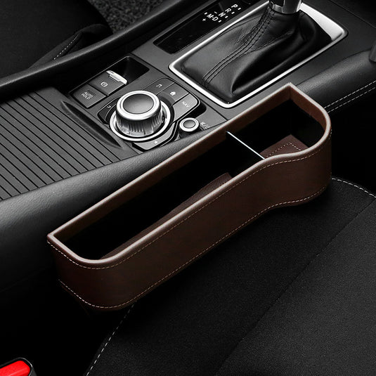 Storage Box Car Organizer Seat Gap PU Case Pocket Car Seat Side Slit for Wallet Phone Coins Cigarette Keys Cards For Universal