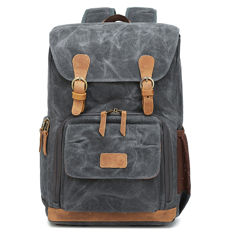 Load image into Gallery viewer, Canvas camera bag shoulder photography bag multifunctional new camera bag SLR bag men and women outdoor backpack Karel
