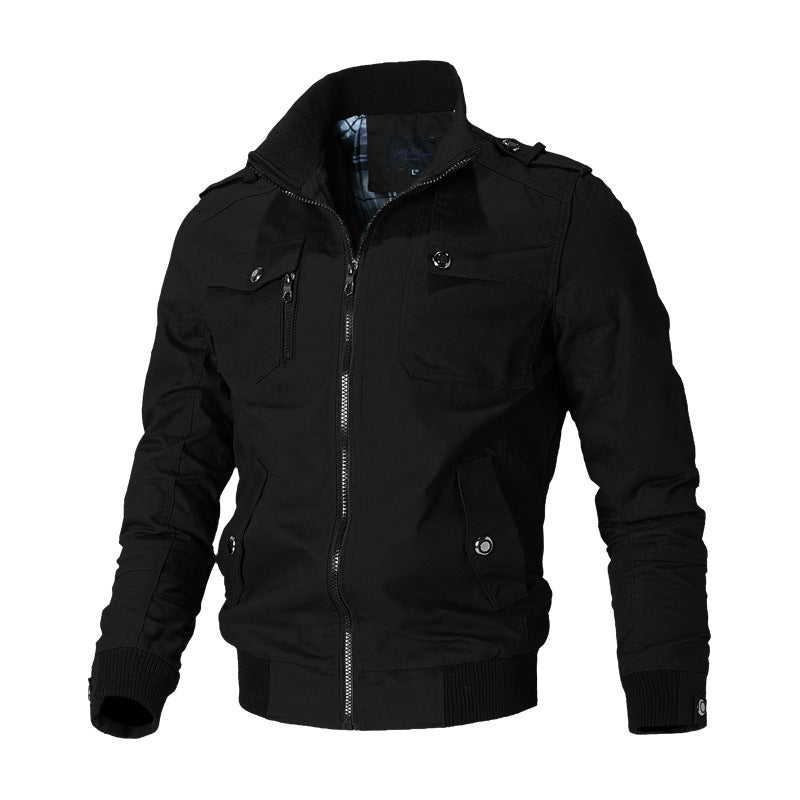 Load image into Gallery viewer, Men&#39;s Plus Size Jacket Spring Casual Trend Korean Style Handsome Slim Workwear Jacket Cotton Military Top Trend
