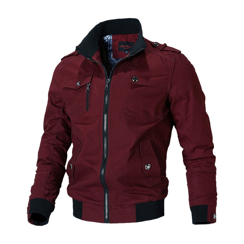 Load image into Gallery viewer, Men&#39;s Plus Size Jacket Spring Casual Trend Korean Style Handsome Slim Workwear Jacket Cotton Military Top Trend

