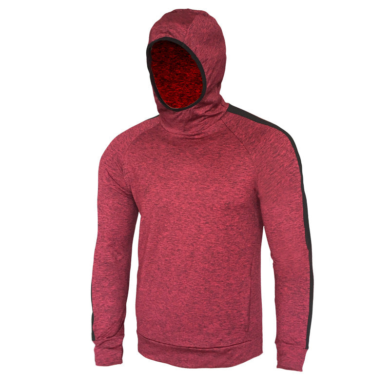 Load image into Gallery viewer, Sports jacket men&#39;s fall/winter running quick-drying training long-sleeved plus velvet hooded pullover fitness clothing sports sweater men
