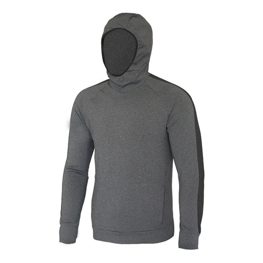 Sports jacket men's fall/winter running quick-drying training long-sleeved plus velvet hooded pullover fitness clothing sports sweater men