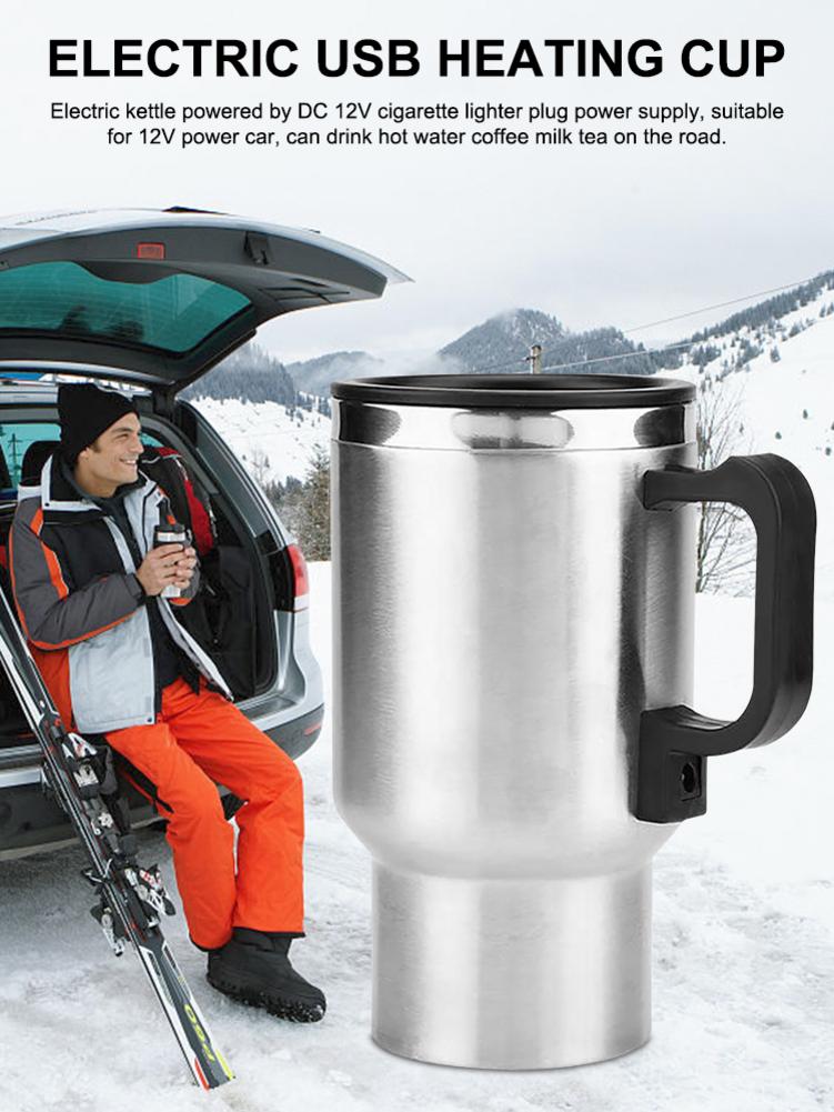 Load image into Gallery viewer, Stainless Steel Vehicle Heating Cup Electric Car Kettle
