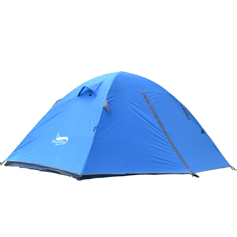 Load image into Gallery viewer, Outdoor camping double-layer camping tent Oxford cloth material camping rainproof sunscreen multi-person tent
