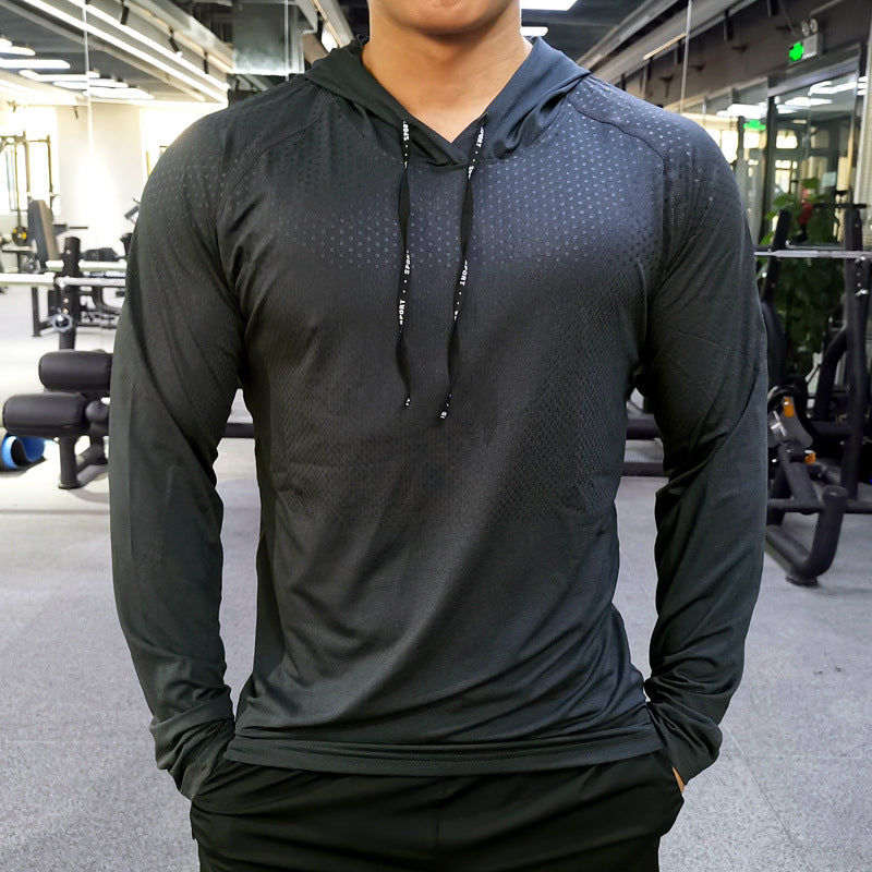 Load image into Gallery viewer, Fall/winter fitness sportswear men&#39;s long-sleeved sweater loose casual hoodie quick-drying breathable sweat-absorbent running training suit
