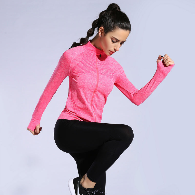 Load image into Gallery viewer, New sports yoga clothes zipper jacket women&#39;s tops Fitness clothes hot style source factory one drop shipping
