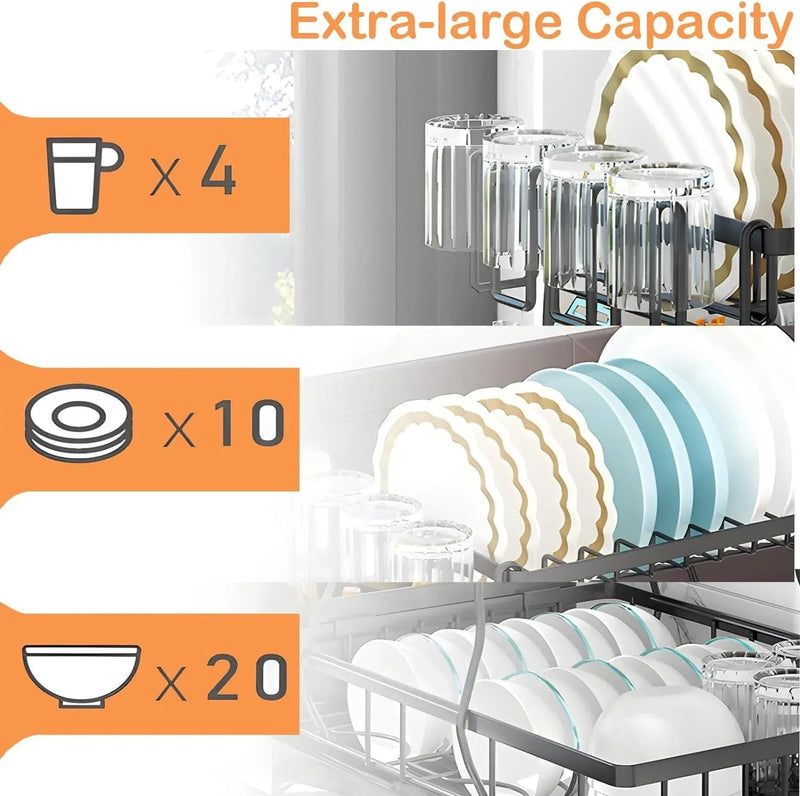 Load image into Gallery viewer, Dish Racks For Kitchen Counter, Stainless Steel Kitchen Dish Drying

