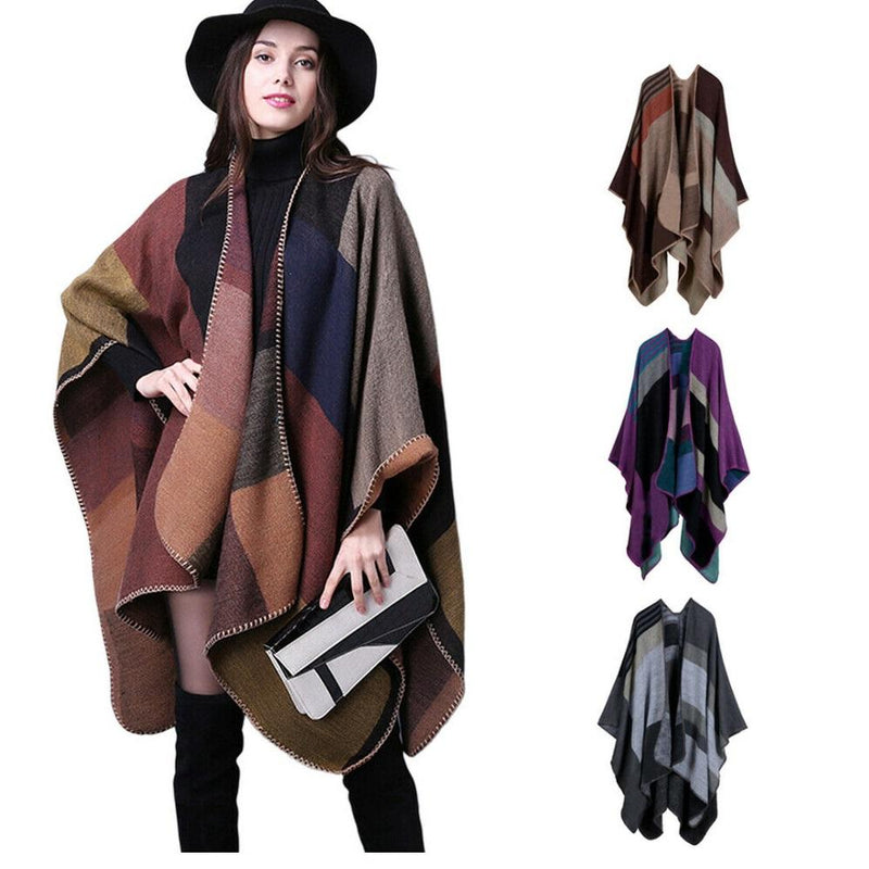Load image into Gallery viewer, Shawl Wraps Sweater Poncho Cape Coat Christmas Gifts for Women
