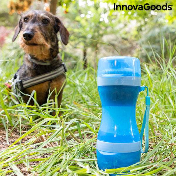 Load image into Gallery viewer, 2-in-1 bottle with water and food containers for pets Pettap
