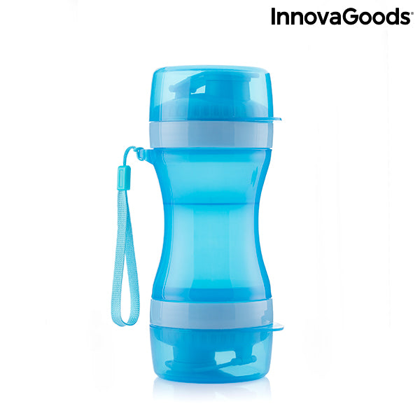 Load image into Gallery viewer, 2-in-1 bottle with water and food containers for pets Pettap
