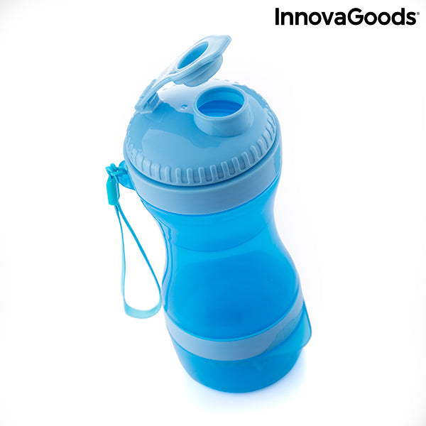 Load image into Gallery viewer, 2-in-1 bottle with water and food containers for pets Pettap
