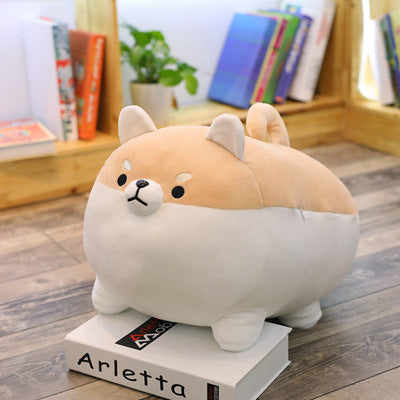 Cute soft down cotton big fat Shiba Inu pillow sleeping plush pillow dolls to send girls gifts