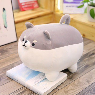 Cute soft down cotton big fat Shiba Inu pillow sleeping plush pillow dolls to send girls gifts