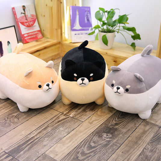 Cute soft down cotton big fat Shiba Inu pillow sleeping plush pillow dolls to send girls gifts