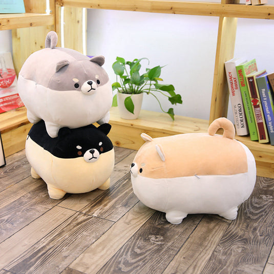 Cute soft down cotton big fat Shiba Inu pillow sleeping plush pillow dolls to send girls gifts