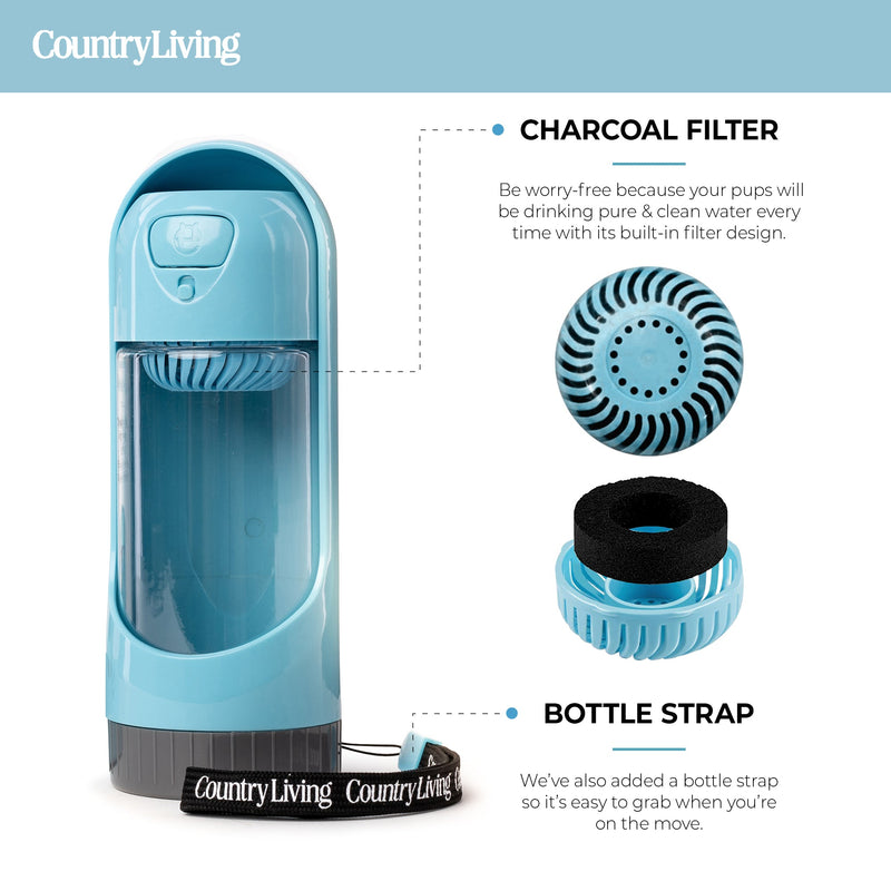 Load image into Gallery viewer, 💧 Portable Dog Water Bottle – Leak-Proof, Foldable &amp; Charcoal Filter
