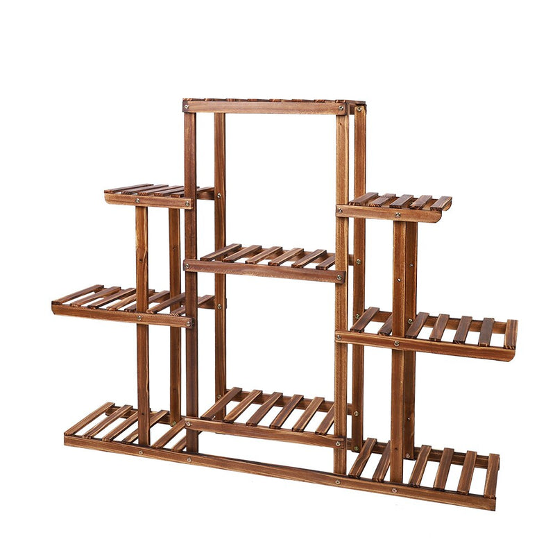 Load image into Gallery viewer, Indoor 9 Tier Wooden Plant Home Decor Stand
