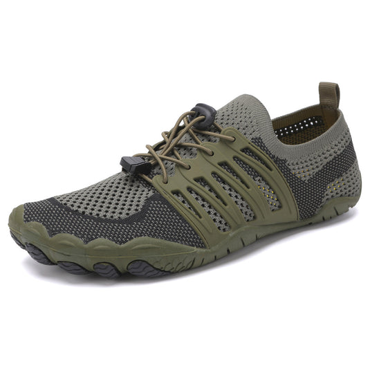 Cross-border new outdoor river-tracing shoes, men's and women's beach shoes, non-slip, amphibious, speed-interference water shoes, breathable swimming shoes