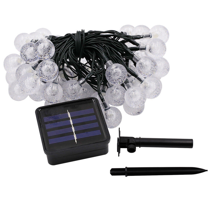 Load image into Gallery viewer, Factory direct outdoor camping light string crystal ball LED atmosphere decoration garden gypsophila solar light string
