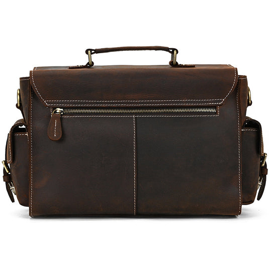 Vintage Leather Camera Bag Crazy Horse Leather Detachable Inner Bag SLR Camera Bag Leather Outing Shoulder Messenger Bag