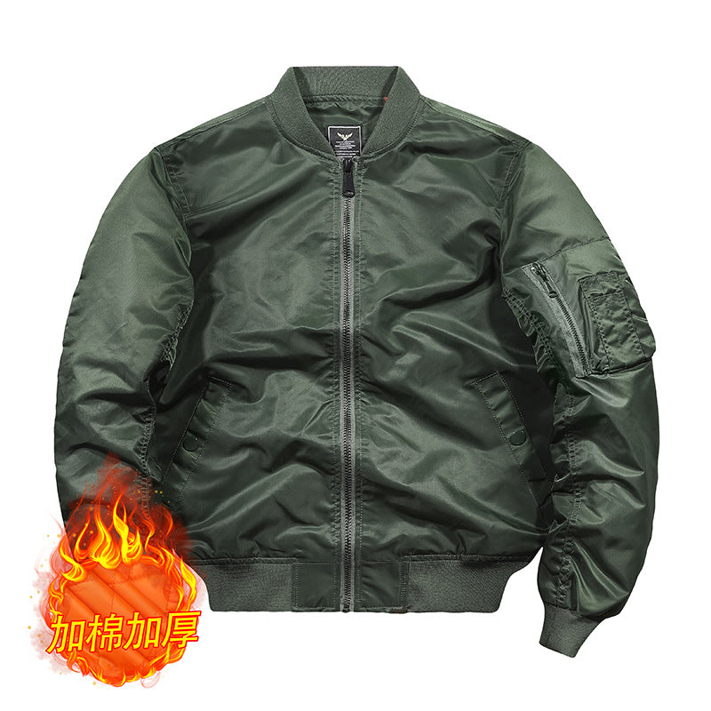 Load image into Gallery viewer, Autumn and winter tough guy jacket live source [cotton/thin] air force ma1 pilot jacket male flight jacket
