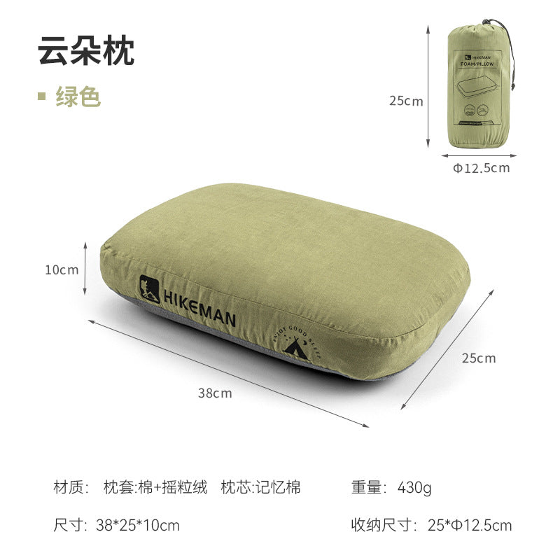 Load image into Gallery viewer, HIKEMAN memory foam pillow outdoor camping travel cervical pillow portable lunch break pillow slow rebound memory pillow
