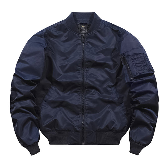 Autumn and winter tough guy jacket live source [cotton/thin] air force ma1 pilot jacket male flight jacket