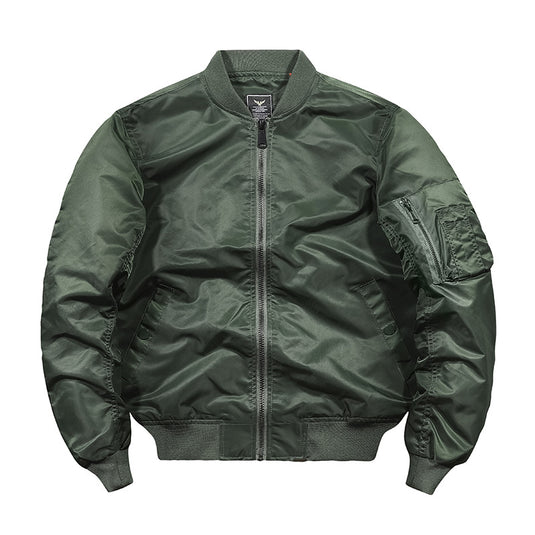 Autumn and winter tough guy jacket live source [cotton/thin] air force ma1 pilot jacket male flight jacket