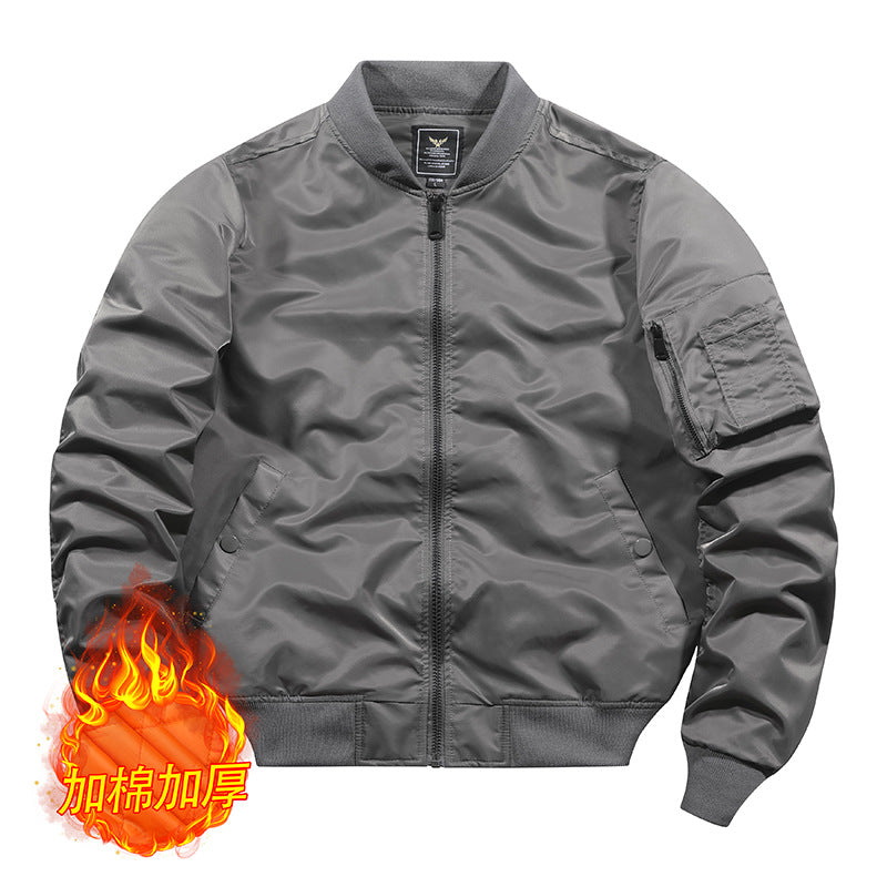 Load image into Gallery viewer, Autumn and winter tough guy jacket live source [cotton/thin] air force ma1 pilot jacket male flight jacket
