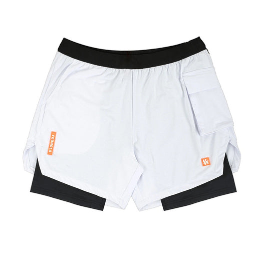Fitness shorts release exposure loose moisture-absorbing sweat-wicking quick-drying elastic schoolbag bag shorts