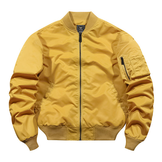 Autumn and winter tough guy jacket live source [cotton/thin] air force ma1 pilot jacket male flight jacket