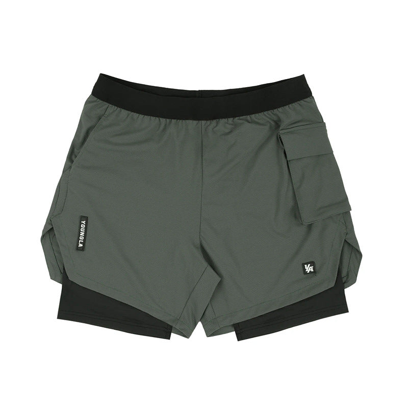 Load image into Gallery viewer, Fitness shorts release exposure loose moisture-absorbing sweat-wicking quick-drying elastic schoolbag bag shorts
