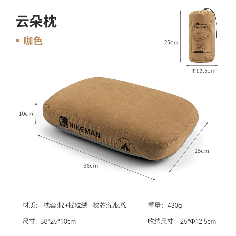 Load image into Gallery viewer, HIKEMAN memory foam pillow outdoor camping travel cervical pillow portable lunch break pillow slow rebound memory pillow
