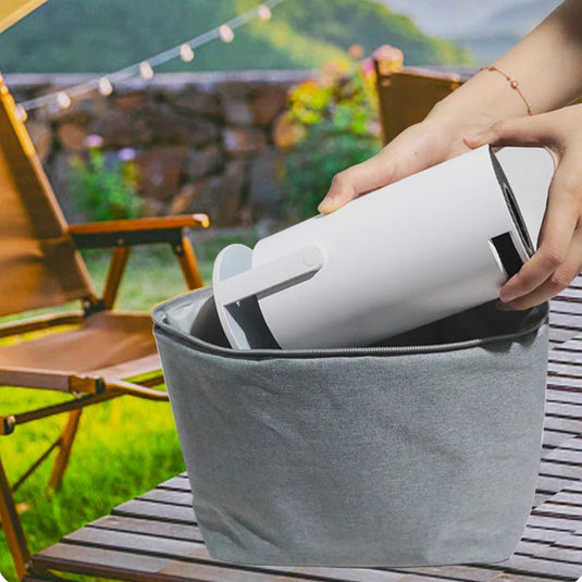 Cross-border hot-selling HY300 barrel projector storage bag portable outdoor camping portable projection storage box