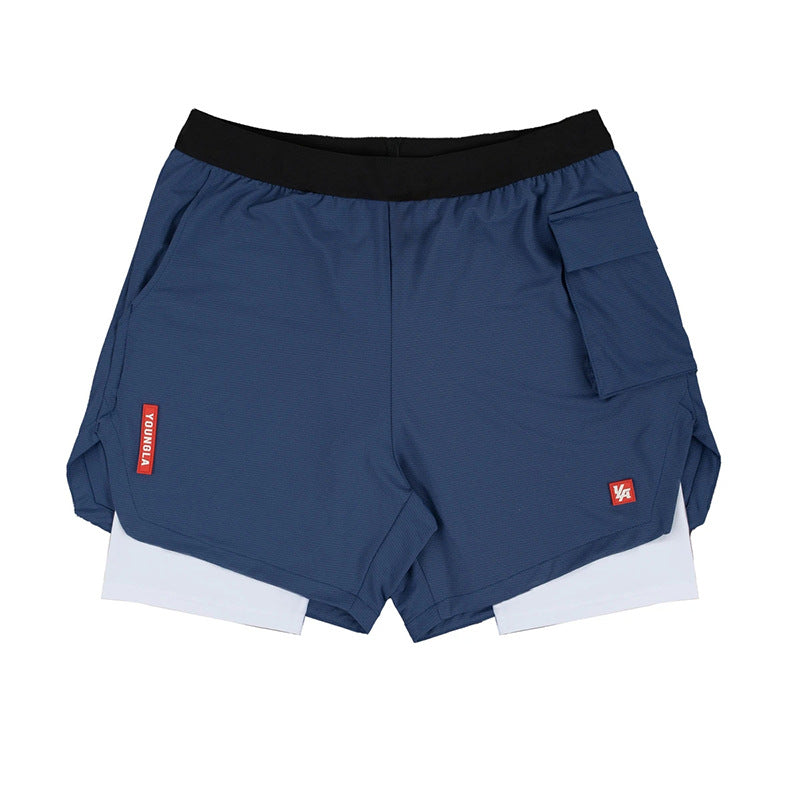 Load image into Gallery viewer, Fitness shorts release exposure loose moisture-absorbing sweat-wicking quick-drying elastic schoolbag bag shorts
