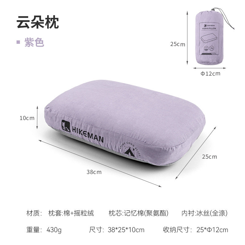 Load image into Gallery viewer, HIKEMAN memory foam pillow outdoor camping travel cervical pillow portable lunch break pillow slow rebound memory pillow
