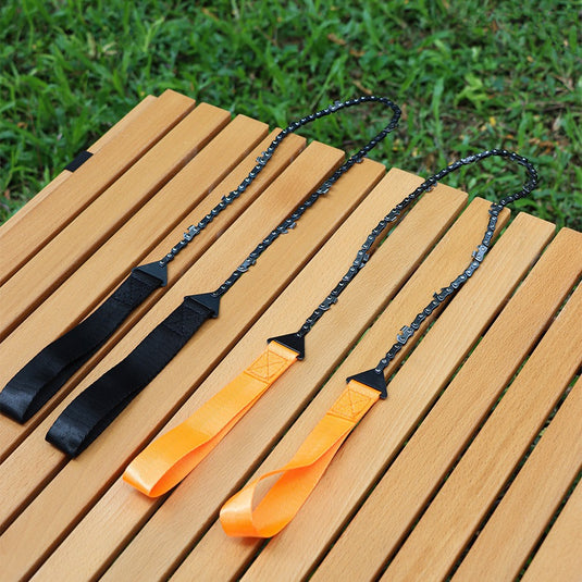 Portable Hand Chain Saw Outdoor Chain Scroll Saw 11 Teeth Manganese Steel Pocket Scroll Saw 24 Inch Garden Pruning Tool