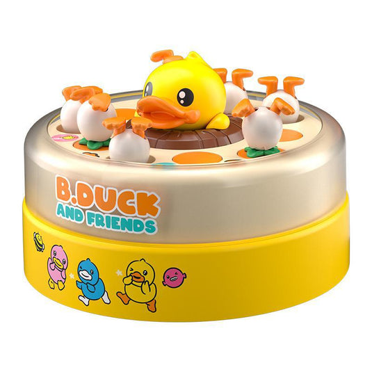B.duck children's bouncing yellow duck toy children's bouncing turntable children's concentration training educational toys