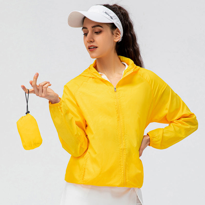 Load image into Gallery viewer, Women&#39;s outdoor sports skin windbreaker waterproof windproof lightweight breathable quick-drying cycling long-sleeved jacket D15007
