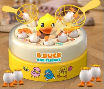 Load image into Gallery viewer, B.duck children&#39;s bouncing yellow duck toy children&#39;s bouncing turntable children&#39;s concentration training educational toys
