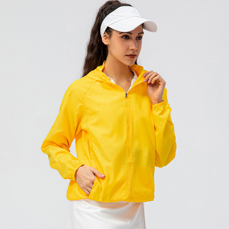 Load image into Gallery viewer, Women&#39;s outdoor sports skin windbreaker waterproof windproof lightweight breathable quick-drying cycling long-sleeved jacket D15007
