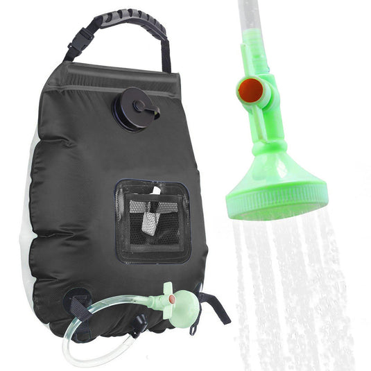 20L bath bag solar heat absorption army green 5 gallon shower bag outdoor camping bath water bag toiletry bag