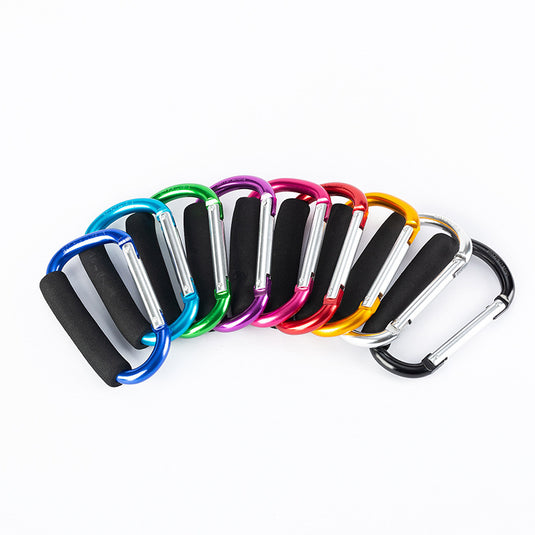 Large mountaineering buckle quick hook weight-bearing sponge hook outdoor aluminum alloy vegetable lift roller skate shoe lift