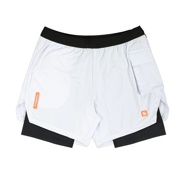 Load image into Gallery viewer, Fitness shorts release exposure loose moisture-absorbing sweat-wicking quick-drying elastic schoolbag bag shorts
