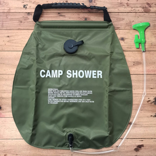 20L bath bag solar heat absorption army green 5 gallon shower bag outdoor camping bath water bag toiletry bag